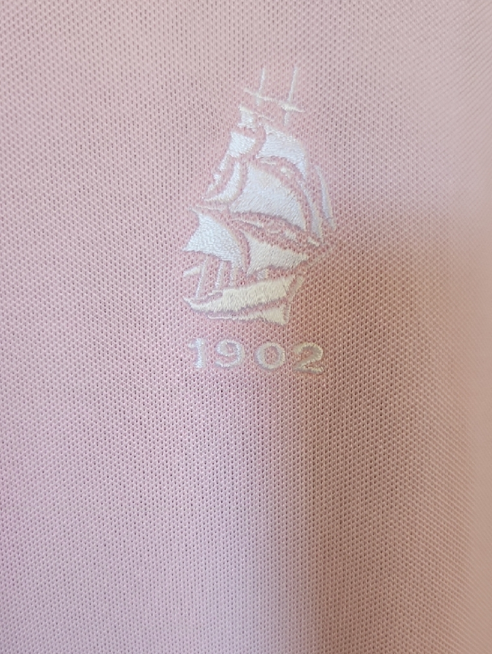SALE- NWT- Men's by "Stitch" Light Pink Short-Sleeve Polo with Embroidered Logo - Picture 3 of 8